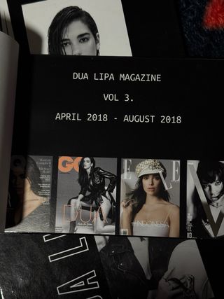 Zines Dua Lipa Vol. 1, 2 y 3 magazines
