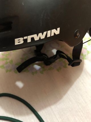 Casco infantil BTWIN Teen 500 negro 52-55 cm