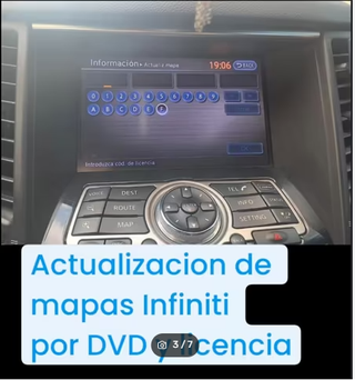 Tarjeta SD Map V6 Infiniti Navegador + Código