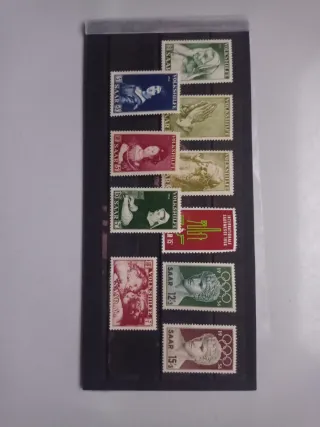 Alemania Saar: Lote Sellos Volkshilfe