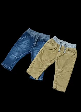 2 Calças C&A Criança Rapaz 6-9 Meses
