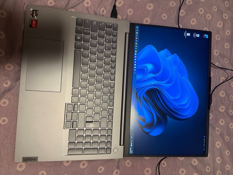Portátil Lenovo Gris Plata AMD Ryzen 5 7535HS afbeelding 4