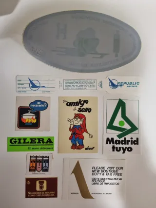 Lote pegatinas vintage variadas