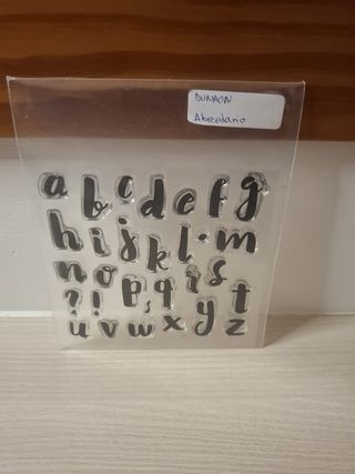 Sellos de letras minúsculas Abecedario.