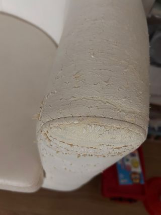 Butaca blanca piel sintética