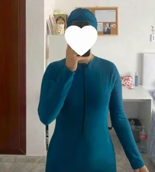 Burkini verde turquesa