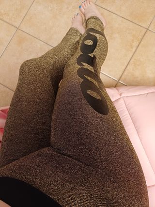 Leggings Lotto Oro Lamé