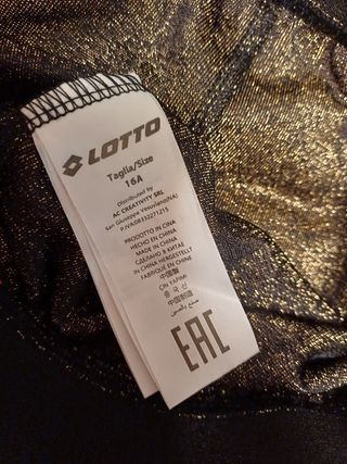 Leggings Lotto Oro Lamé