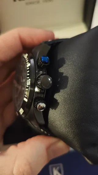 Reloj Kronos Negro y Plateado