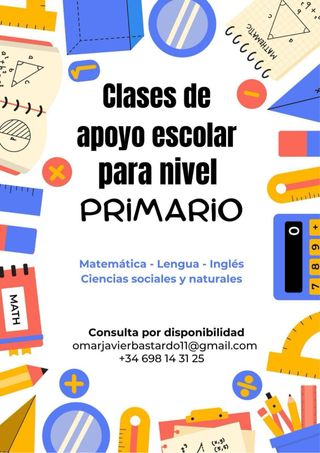 Clases de apoyo escolar/refuerzo
