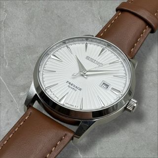 Reloj Seiko Presage Quartz Esfera Blanca - Hombre
