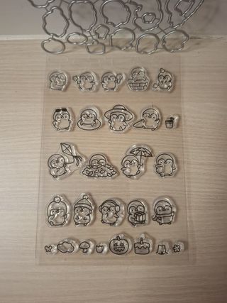 Sellos y troqueles de pingüinos