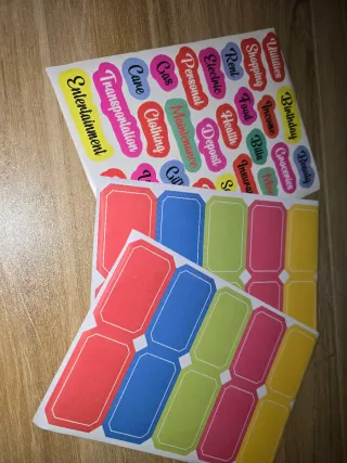 Set Fogli Budget sheet piu bustine trasparenti