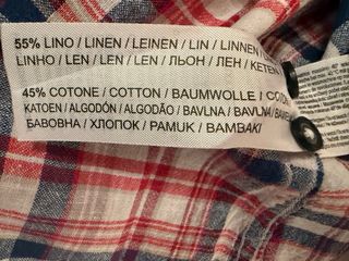 Camicia Fred Mello XXXL Slim Fit lino e cotone