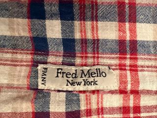 Camicia Fred Mello XXXL Slim Fit lino e cotone