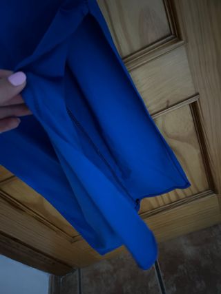 Conjunto top y falda azul