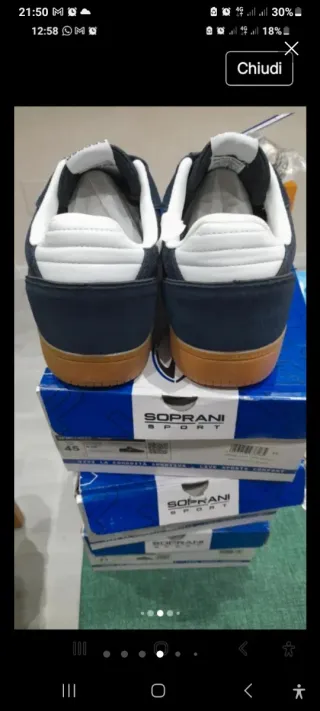 Sneakers Soprani N43 Blu/Bianco