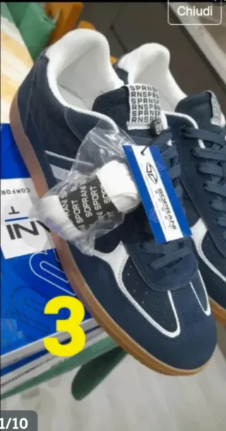 Sneakers Soprani N43 Blu/Bianco