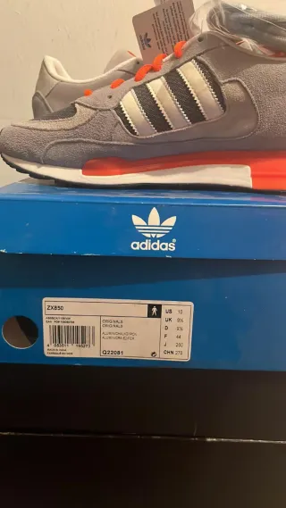 Adidas ZX 850 Gris Naranja. 43.5 y 44.