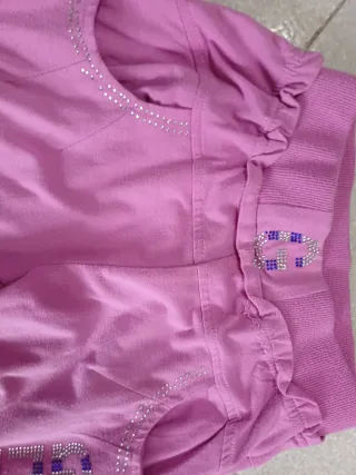 Pantaloni bambina rosa 8 anni
