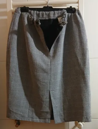 Falda de cuadros vintage