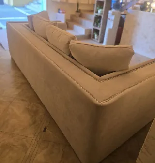 Sofá de 3 plazas beige