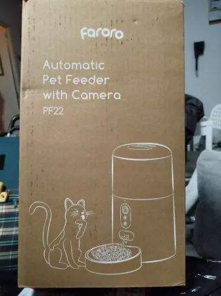 Comedero automático perro/gato WiFi HD. NUEVO !!!
