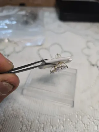 Pendientes Oro 14k Cuadrados