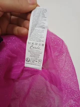 Gonna bambina 4 anni fucsia glitter