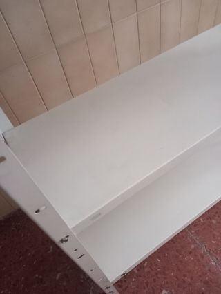Estantería metálica blanca 5 baldas