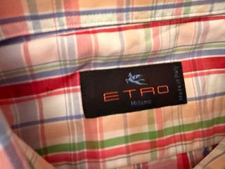 Camicia Etro uomo IT43 ricamo
