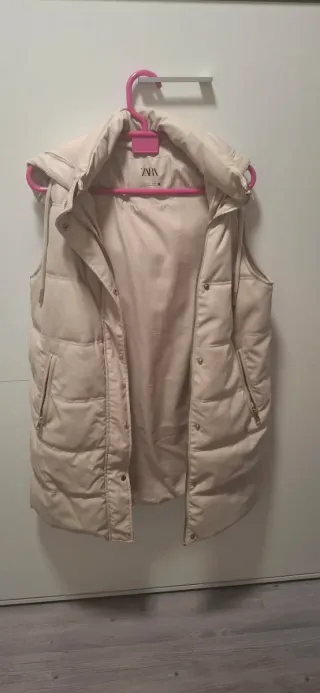 Chaleco Zara Beige Talla XS