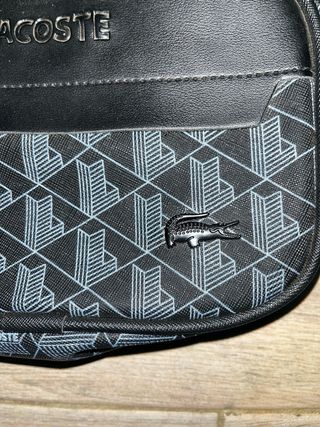 Riñonera Lacoste Negra y Gris