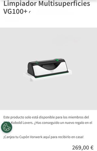 Limpiador Multisuperficies Kobold VG100+