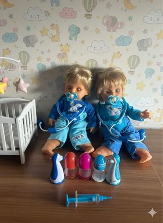 Cicciobello gemelli con accessori