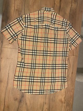 Camisa Burberry ORIGINAL Hombre Beige Multicolor