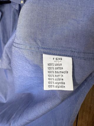 Camicia Lacoste Uomo Taglia 40 Blu