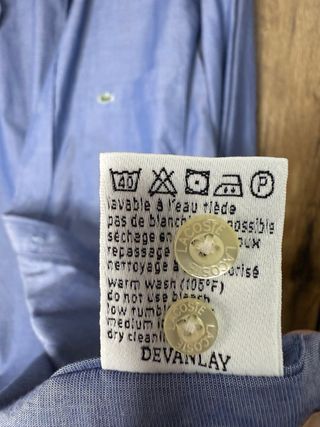 Camicia Lacoste Uomo Taglia 40 Blu