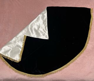 Manto para Virgen Negro y Blanco