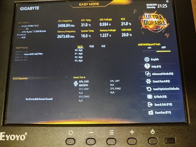 Ryzen 7 5700X + B550 Gigabyte Gaming X V2