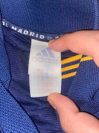 Camiseta Retro Real Madrid Adidas Azul