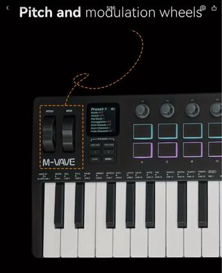 Teclado M-VAVE SMK 37 PRO BLACK EDITION