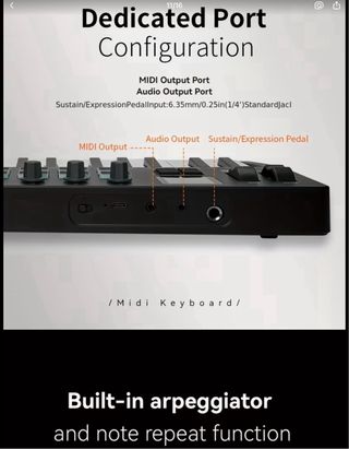 Teclado M-VAVE SMK 37 PRO BLACK EDITION