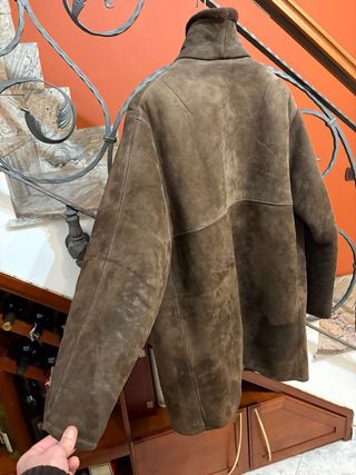 Cappotto Montone Shearling vera Pelle Scamosciata