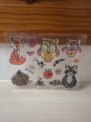 Sellos Scrapbooking Animales Bosque