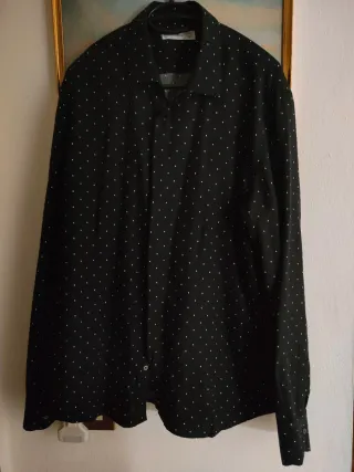 Camicia MNG a pois nera taglia L