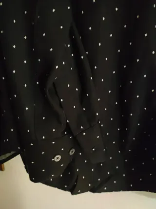 Camicia MNG a pois nera taglia L