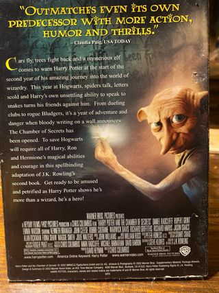 DVD Harry Potter y la Cámara Secreta