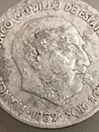 10 Céntimos España 1959 Franco con error