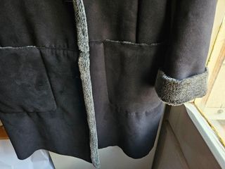 Abrigo mujer negro elegante M/L